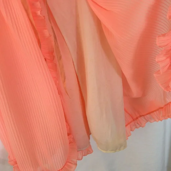 ISATEX Creamsicle Orange Vintage Babydoll Lingerie or Sleepwear Size M - Picture 6 of 6
